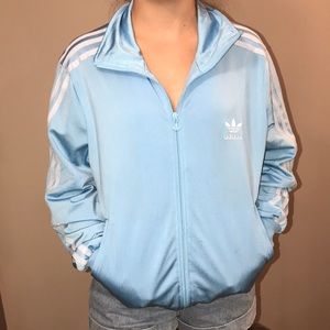 Light Blue Adidas Sweat Jacket